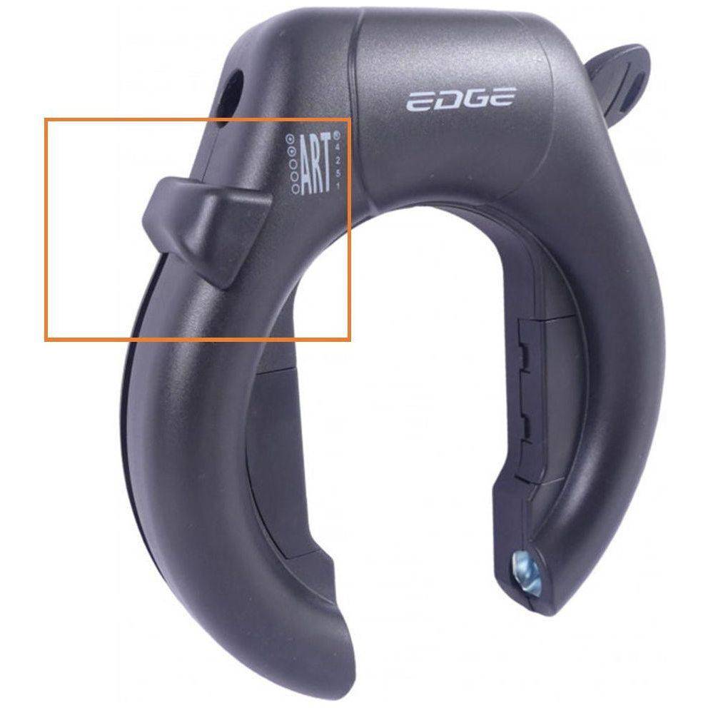 Slotknop Edge Marmo Ringslot - Zwart - Le Coq Wielerartikelen