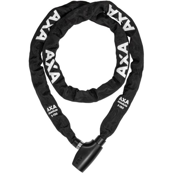 Antivol à chaîne Axa Absolute 5-150 avec housse en polyester - Noir