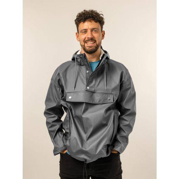 Regenjas Mirage Rainfall Closed Jacket - Gemaakt Van Polyester Soft Touch - Earl Grey - Le Coq Wielerartikelen