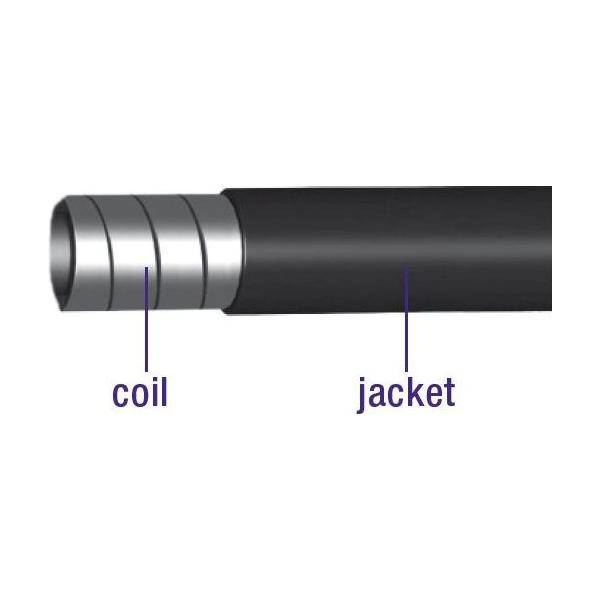 Rem Buitenkabel Elvedes Zonder Teflon Voering Ø5,0Mm / 30 Meter - Zwart (In Een Doos) - Le Coq Wielerartikelen