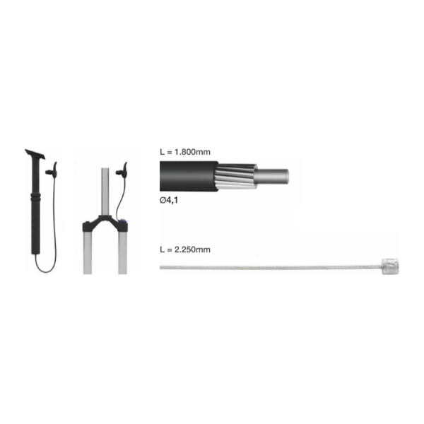 Elvedes Kabelkit Voor Dropper Zadelpen / Remote Lock-Out - Le Coq Wielerartikelen