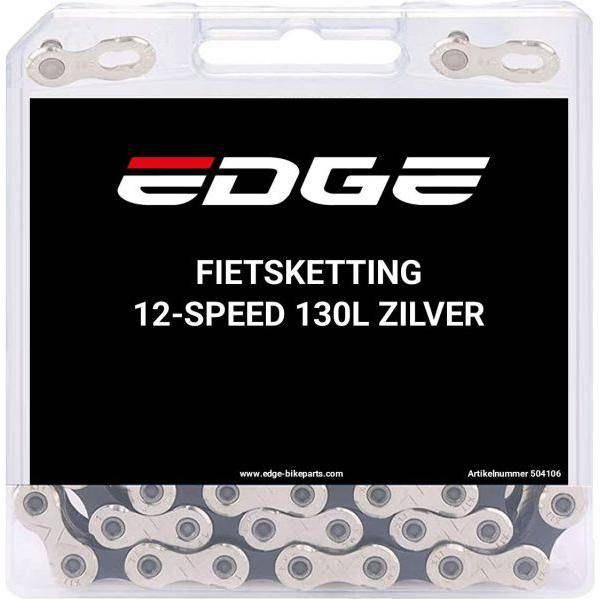 Ketting 12 Speed Edge Chn-006 Met 130 Schakels - Zilver - Le Coq Wielerartikelen