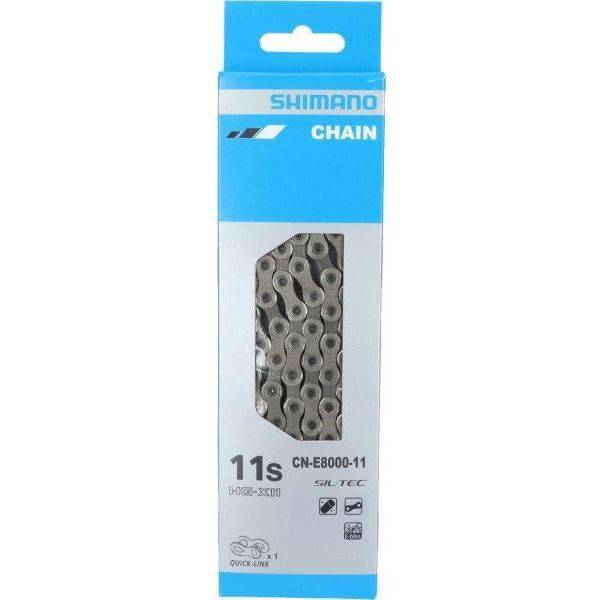 Shimano Fietsketting 11 Speed Cn-E8000 E-Bike Met Quick Link - 126 Schakels - Le Coq Wielerartikelen