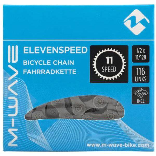 Ketting 11 Speed M-Wave 1/2 X 11/128" - 116 Links - Inclusief Sluitschakel - Le Coq Wielerartikelen