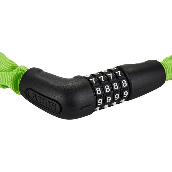 Abus Steel-O-Chain 5805C kettingslot, 75 cm lang, 5 mm dik, met codebeveiliging en stevige ketting voor fietsen