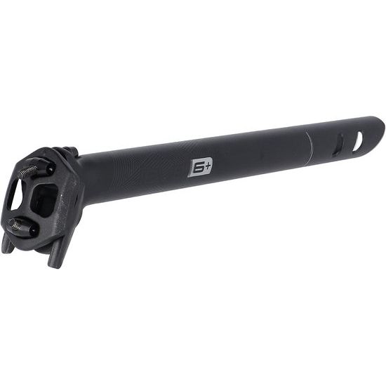 Ergotec Ray 6+ 350 mm zadelpen in zandkleur, geschikt voor comfortabele fietsverstellingen en optimale rijhoogte.