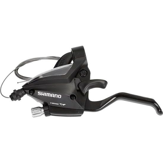 Shimano St-Ef500 3 Speed Versteller Met Remhendel - Links - 2-Vingers - Zwart