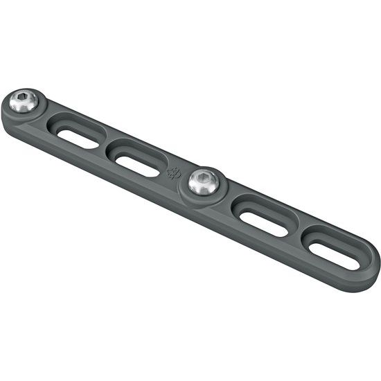 Zwart SKS bidonhouder adapter van polycarbonaat voor shifter cage, geschikt als onderdeel voor fietsaccessoires