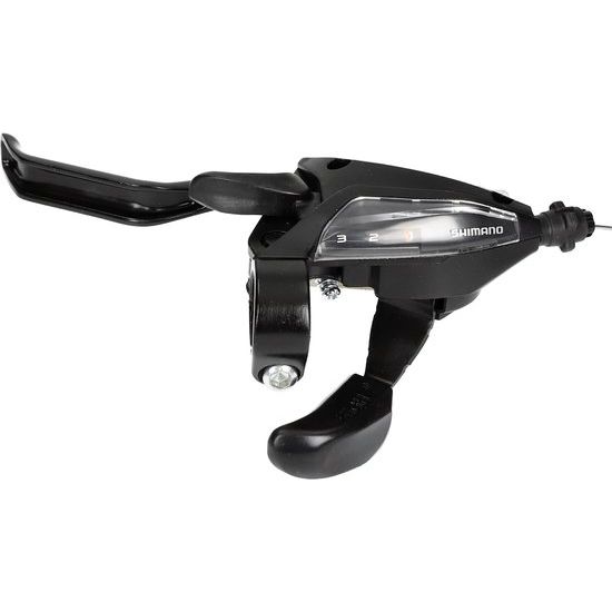 Shimano St-Ef500 Manette 3 Vitesses Avec Levier De Frein - Gauche - 2 Doigts - Noir