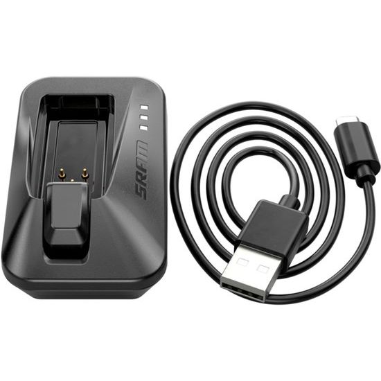 Sram AXS oplader voor accu's, stevige laadadapter voor draadloze elektronische fietssystemen.