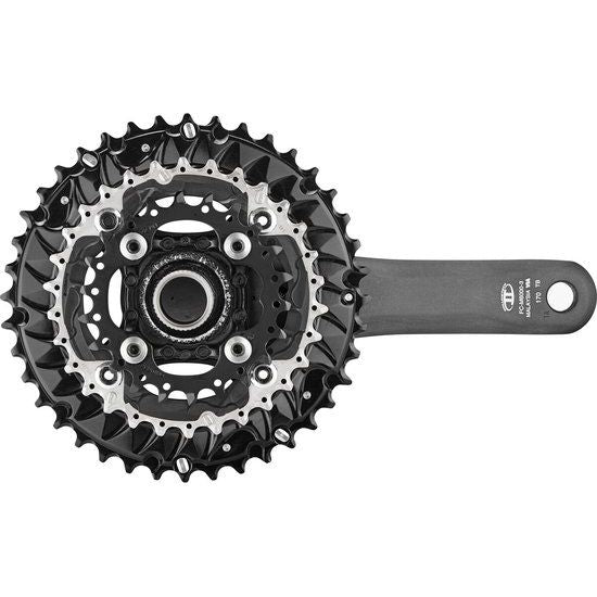 Shimano Deore FC-M6000 175 mm Crankstel 3 X 10 Hollowtech - Zwart