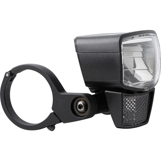 Zwart Axa NXT stuurhouder voor verlichtingsaccessoires, geschikt voor 25,4 mm stuurdiameter, zichtbaar in de afbeelding.