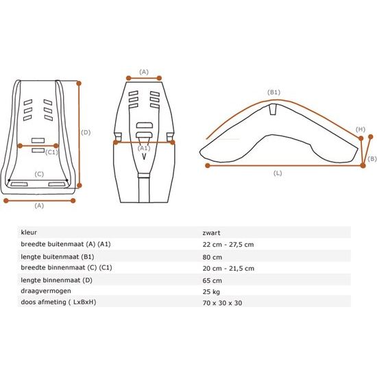 Siège enfant pour vélo cargo/remorque vélo Melia Basic mouton - Convient aux enfants de 7 à 18 mois