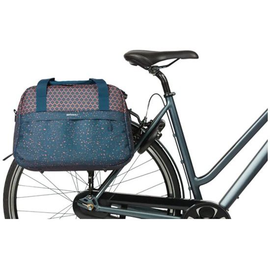 Basil Flair 18 liter fietsshooudertas Hook-On met reflectie, voor eenvoudige bevestiging en zichtbaarheid tijdens fietsen