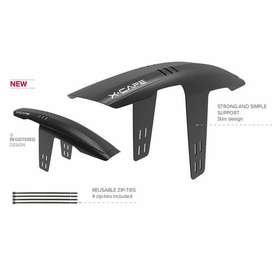 Polisport Voorspatbord Xcape - Geschikt Voor 26, 27,5 En 29 Inch - Zwart