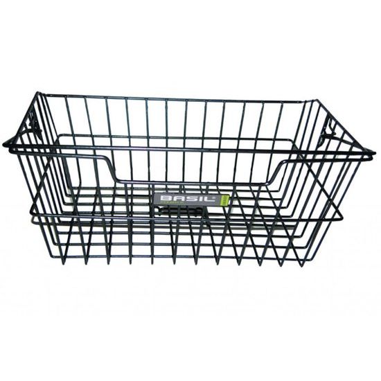 Basil Fietsmand Cairo met dragerbevestiging 41 x 31 x 17 cm - Zwart