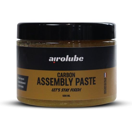 Airolube montagepasta met carbon, biologisch afbreekbaar, smeer- en montagepasta voor duurzame verbindingen, zichtbaar in de afbeelding