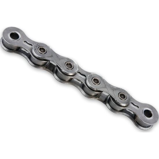 KMC E101 EPT e-bike ketting, 1/2" x 1/8", donker zilver, 112 schakels, geschikt voor single speed e-bikes