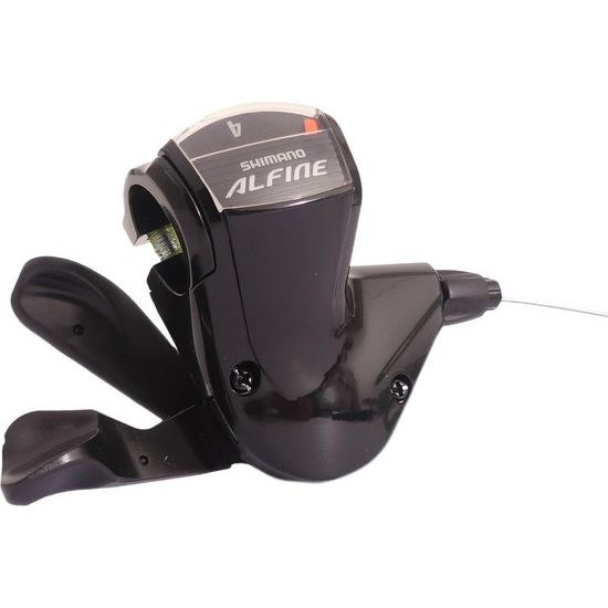 Shimano Alfine SL-S7000-8 schakelversteller rechts, zwart, voor 8-speed fiets, close-up van de shifterknop