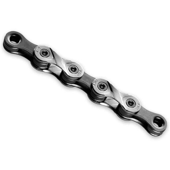 KMC X9 9-speed ketting met 122 schakels, nikkelgeplateerd, geschikt voor racefietsen en mountainbikes.