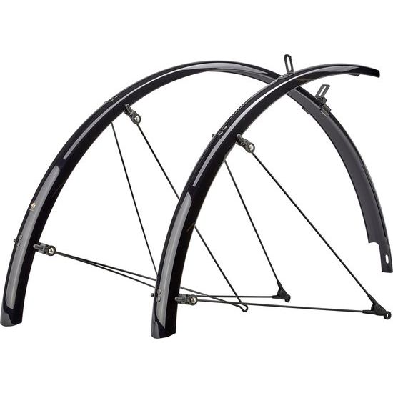 SKS Bluemels 28-inch spatbordenset met spatborden en bevestigingen, gemaakt in Duitsland, voor fiets met 28-inch wielen