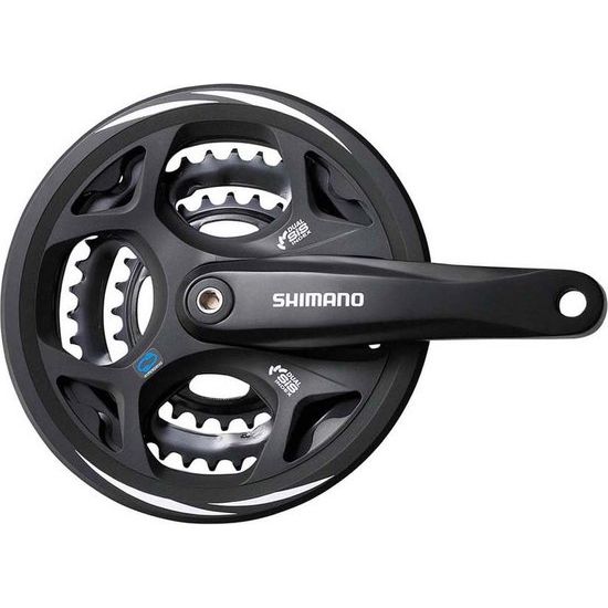 Shimano Kurbelsatz 7/8-Speed Altus FC-M311 42/32/22T Mit Kettenblatt - Schwarz
