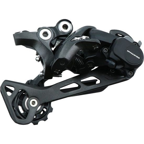 Shimano Deore XT M8000 achterderailleur 11-speed Shadow RD+ met directe montage, zwart en robuust voor mountainbikes