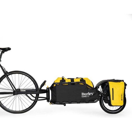Burley Coho Xc 22 l Fahrradtaschen-Set Rolltop Gelb/Schwarz