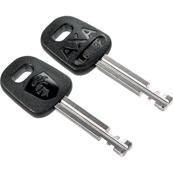 Axa Linq City kettingslot van 100 cm met Ø7 mm ketting, zwart met veiligheidsindex 9, voor veilig fietsen.