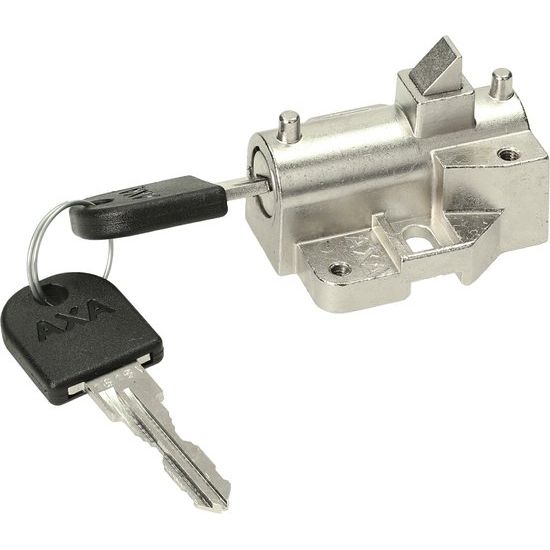 Axa Accuslot voor fietsframe, geschikt voor Shimano, zwart kunststof toebehoren voor veilige bevestiging.