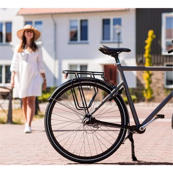 Steco Tubic Slim bagagedrager voor 28-inch achterfiets, lichtgewicht en stevig, geschikt voor bagage en fietstassen