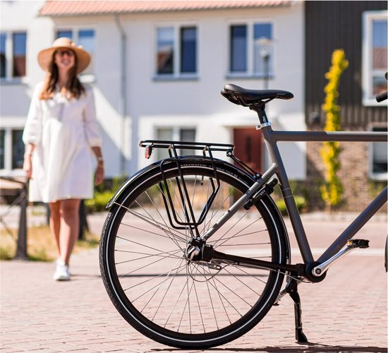 Steco Tubic Slim bagagedrager voor 28-inch achterfiets, lichtgewicht en stevig, geschikt voor bagage en fietstassen