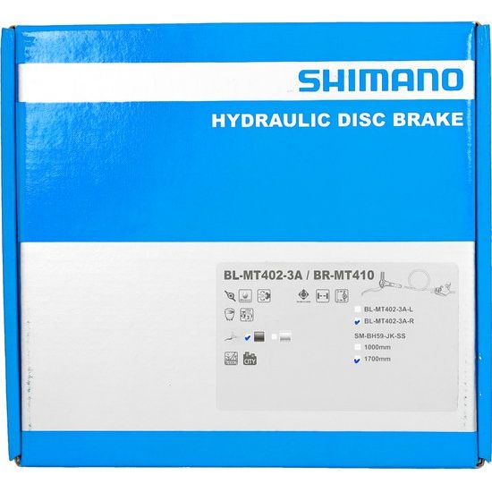 Shimano Mt402-3 / Mt410 Achter Schijfremset - Zwart - Le Coq Wielerartikelen