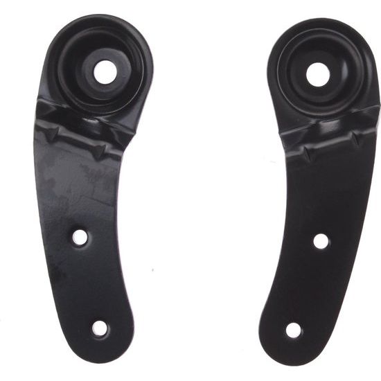 Zwart Abus SH485/495 montagebeugelset en ringslot voor veilige bevestiging van fietsen of accessoires.