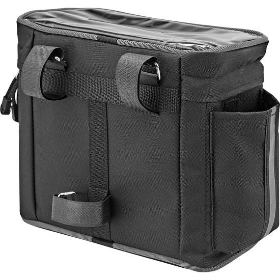 Basil Mali Stuurtas 8 Liter Zwart 600D Polyester