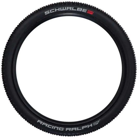 Zwarte Schwalbe Racing Ralph 29" MTB buitenband met TLR ADDIX Performance vouwband, geschikt voor mountainbiken.