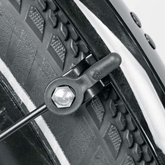 Zwarte SKS Bluemels Basic spatbordenset voor 27,5/29 inch fietsen, beschermt tegen water en vuil.