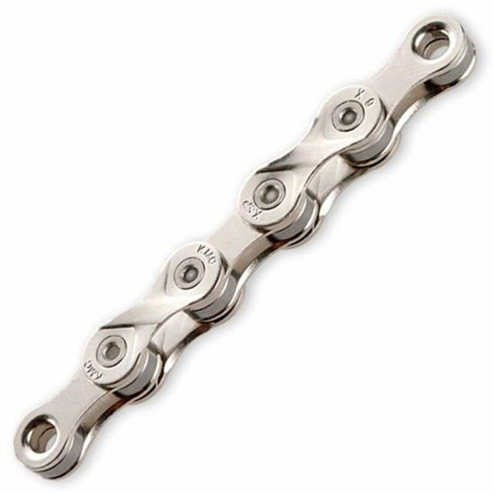 KMC X9 9-speed ketting, 1/2" x 11/128", nikkel-geplateerd, 122 schakels voor fiets.