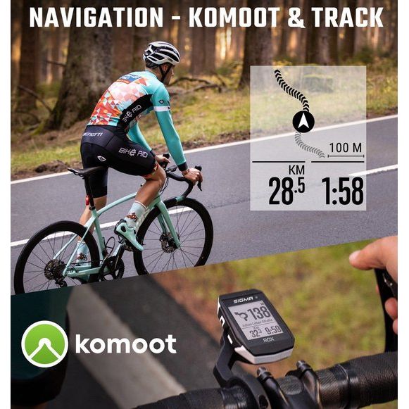 Sigma Gps Fietscomputer Rox 11.1 Evo Gps Met Standaard Stuurhouder - Wit - Le Coq Wielerartikelen