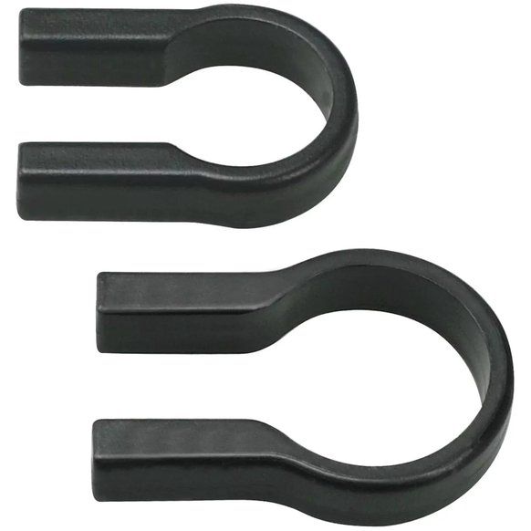 Klickfix stuuradapter Ø22-26 mm en Ø31,8 mm zwart voor fietsaccessoires op stuur, geschikt voor fietsers.