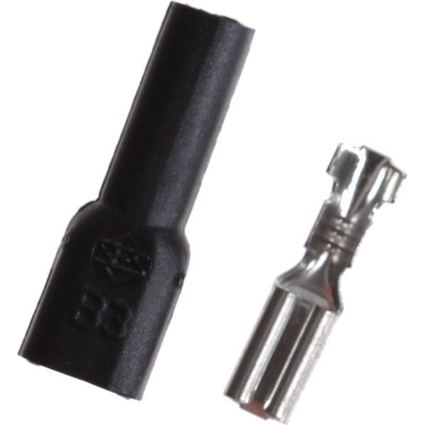 Axa Dynamo-Stekkers Met Isolatiehuls 32 Sets Zwart/Zilver