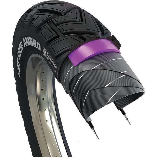 CST Fatbike Tourance Reifen 20 x 4,00" / 40-540 mm - Schwarz