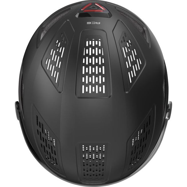 Abus Hyban 2.0 Ace speed pedelec fietshelm met ventilatie en stevige bescherming, zwart met reflecterende details