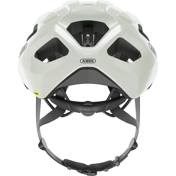 Abus Macator Mips racefietshelm met sportieve uitstraling en ventilatieopeningen, instapmodel voor wielrenners, in zwart en grijs
