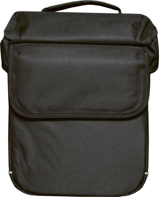 Groenelands zwarte enkel fietstas Travel 20 liter, 30 x 37 x 17 cm, geschikt voor bagage en fietsaccessoires