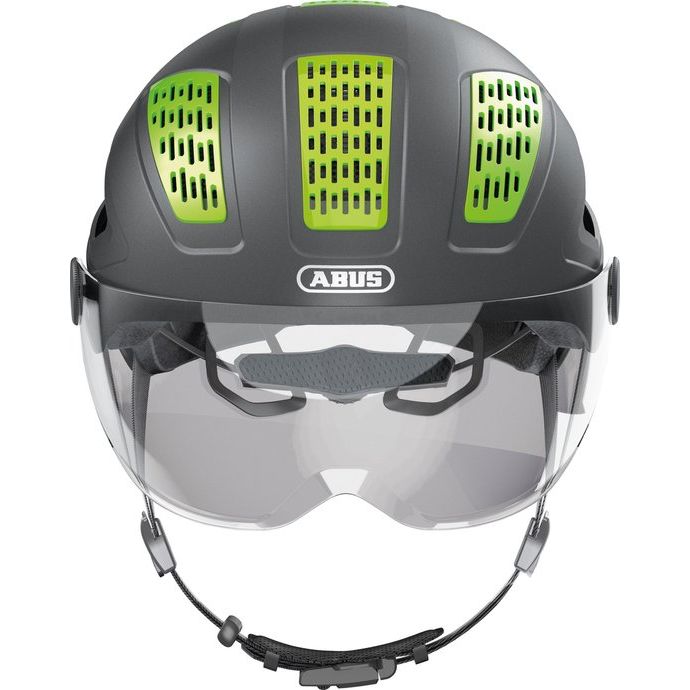 Abus Hyban 2.0 Ace speed pedelec fietshelm, lichtgewicht en veilig, met ventilatieopeningen en verstelbare riem.