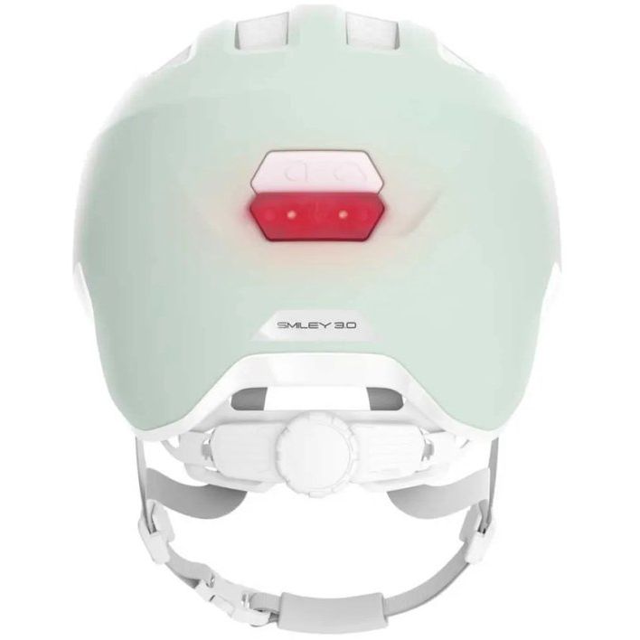 Abus Smiley 3.0 Ace kinderfietshelm met verstelbaar systeem en LED-verlichting, lichte en veilige bescherming voor kinderen