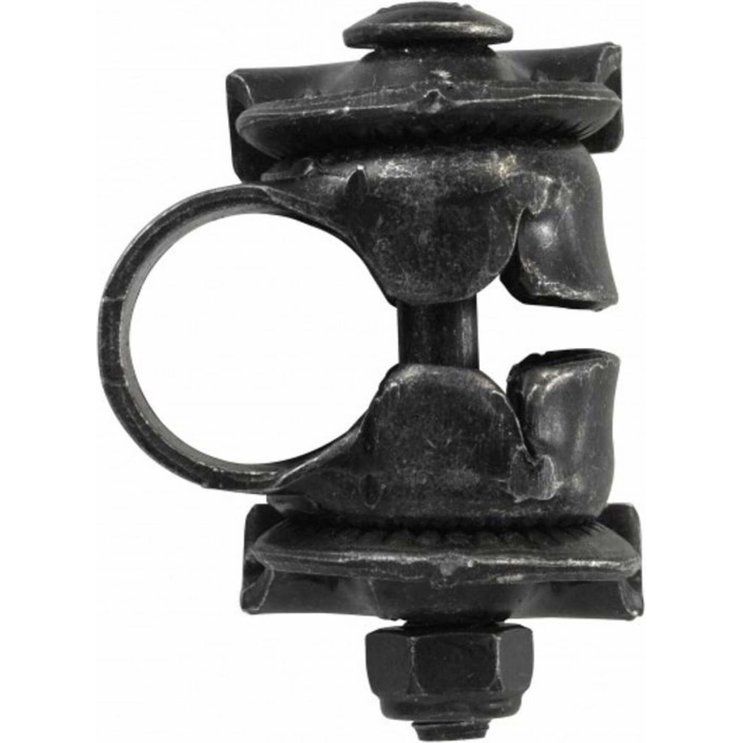 Zaded Sr Strop Rond van Selle Royal, zadel toebehoren, close-up van het ronde zadelonderdeel met leer en stiksels