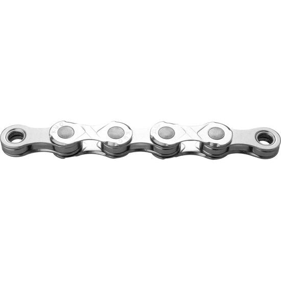 KMC E10 10-speed ketting met 122 schakels, nikkel-geplateerd, zilverkleurige fiets ketting voor 10-speed fietsen