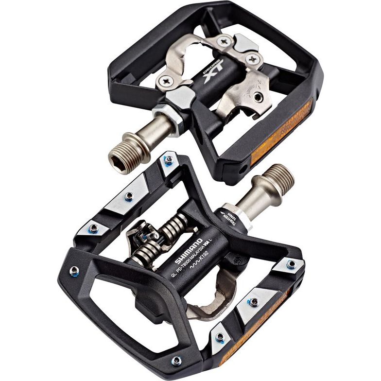 Shimano Deore XT T8000 Jeu De Pédales À Une Face SPD Et Plateforme - Noir